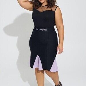 Disney Villains Ursula Pencil Midi Skirt/top Nwt 1x